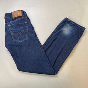 Men's Diesel Larkee Regular Straight Jeans Size 30 Blue Tunisia 80s Casual